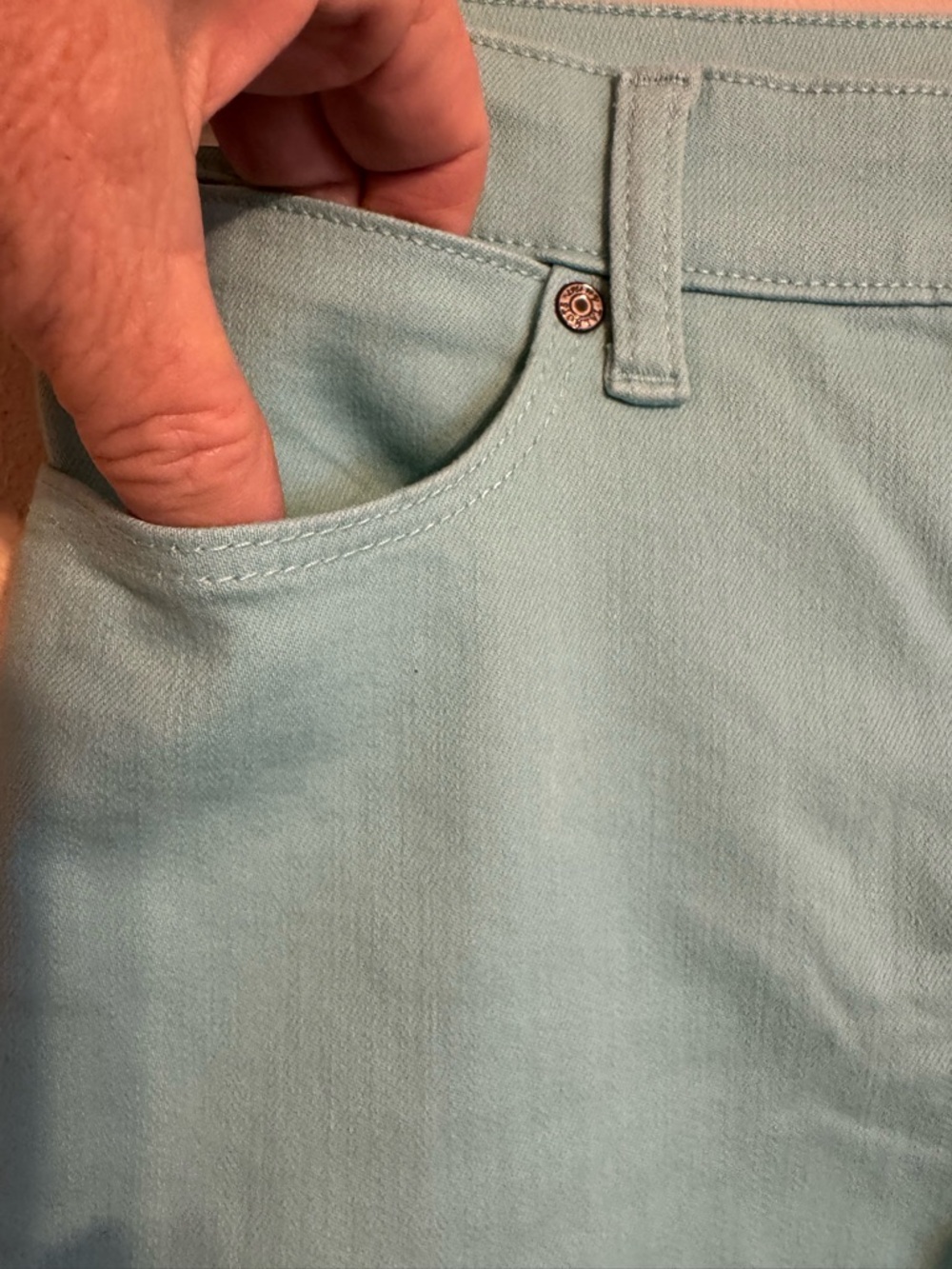 Talbots Aqua Crop Jegging Jeans SIZE: 6 PETITE #10 - Picture 3 of 8